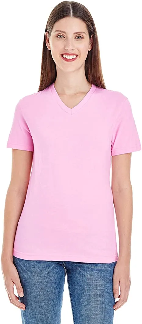 American Apparel Women'sFine Jersey Classic V-Neck Tee