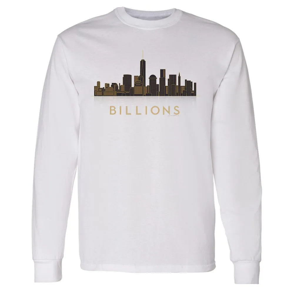 Billions Cityscape Adult Long Sleeve T-Shirt
