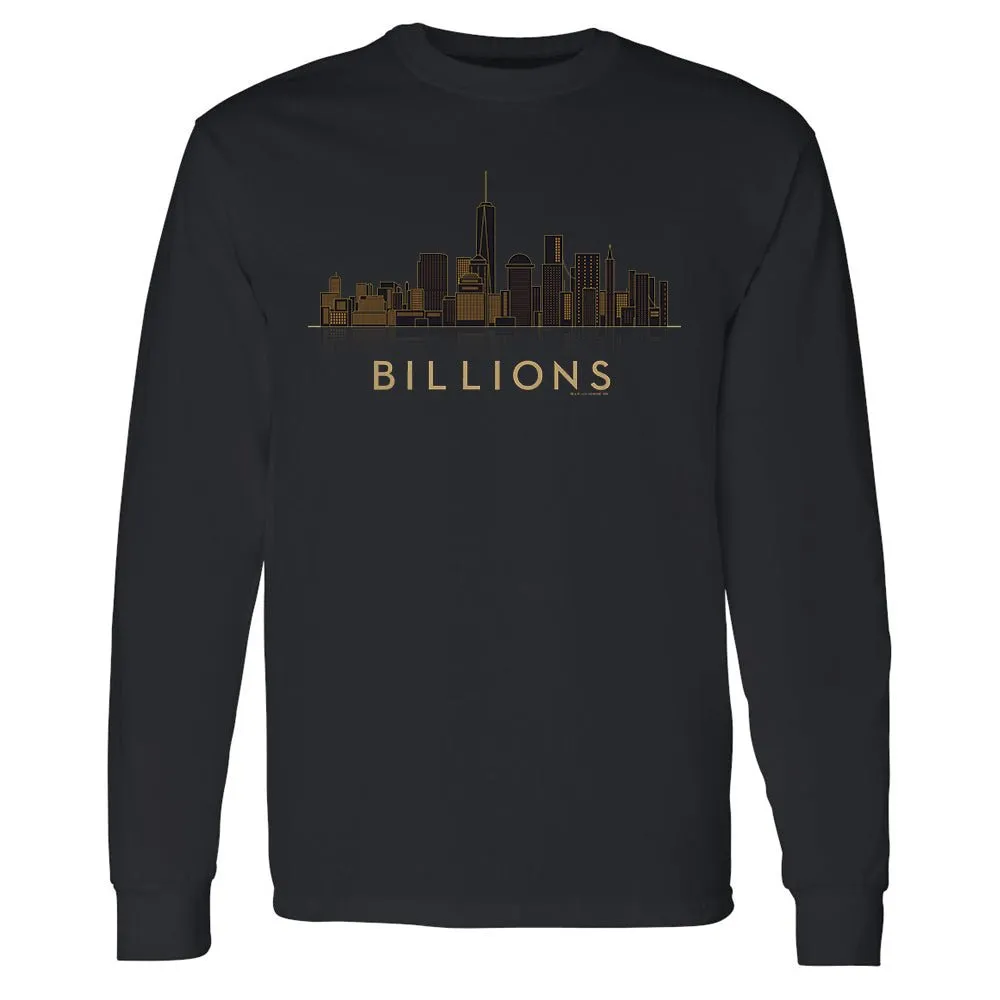 Billions Cityscape Adult Long Sleeve T-Shirt