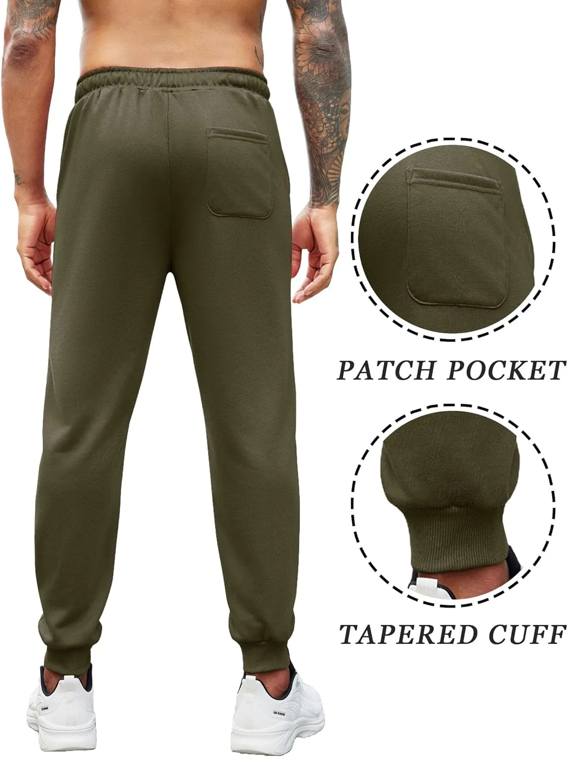 COOFANDY Men's Athletic Joggers Casual Gym Sweatpants Workout Running Track Pants with Pockets