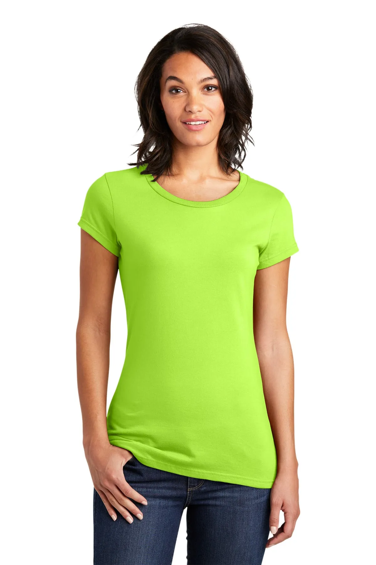 District Women's Fitted Very Important Tee. DT6001 1 of 3