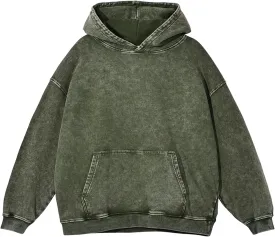 Mens Hoodies Vintage Oversized Hoodie Acid Wash Couples Cotton Pullover Hoodies for Men Streetwear Sweatshirts