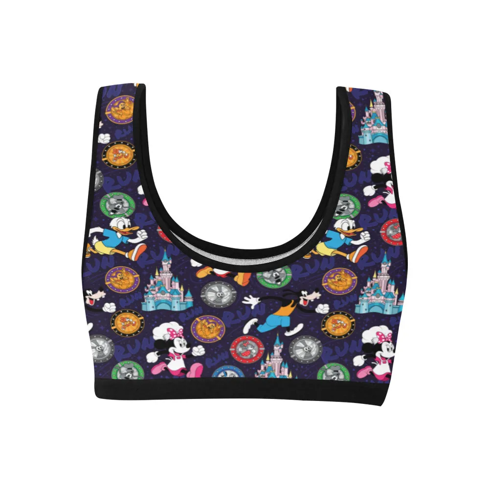 Mickey Wine And Dine Race Women's Sports Bra