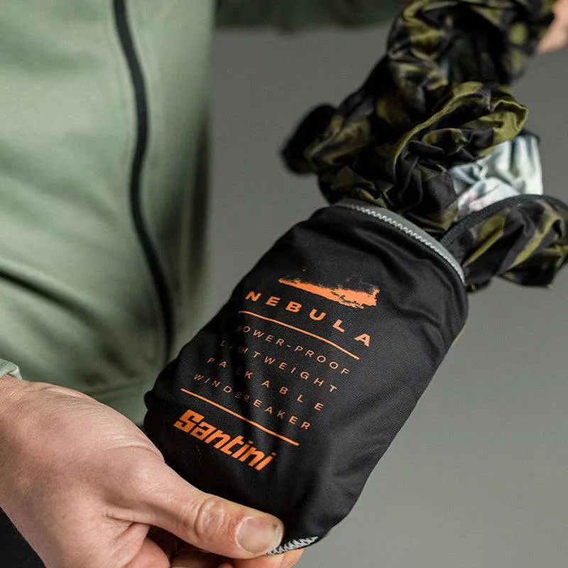 Santini Men's Nebula Gravel Windbreaker Jacket