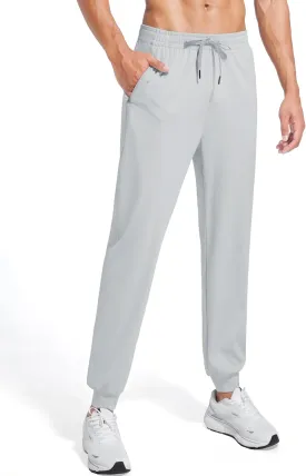 Tall Mens Joggers 32/34/36/38 Inseam Extra Long Sweatpants with 3 Zipper Pockets Lightweight Athletic Pants