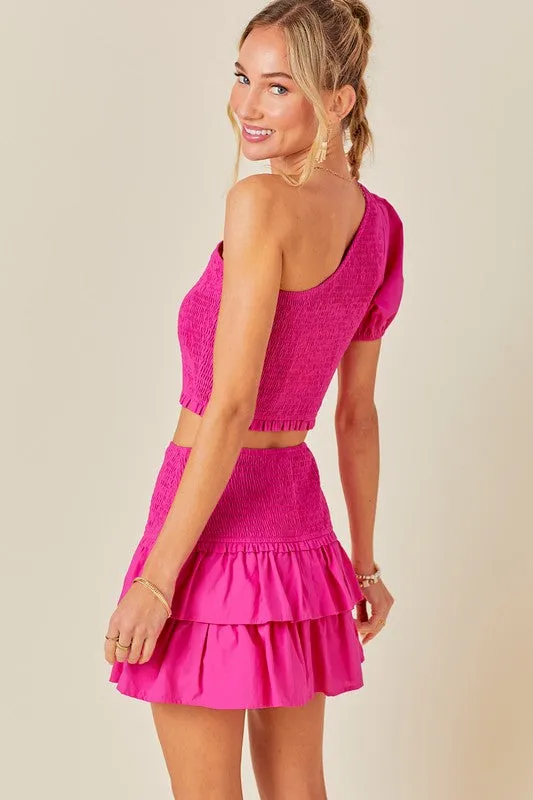 The Ava skort- Hot Pink