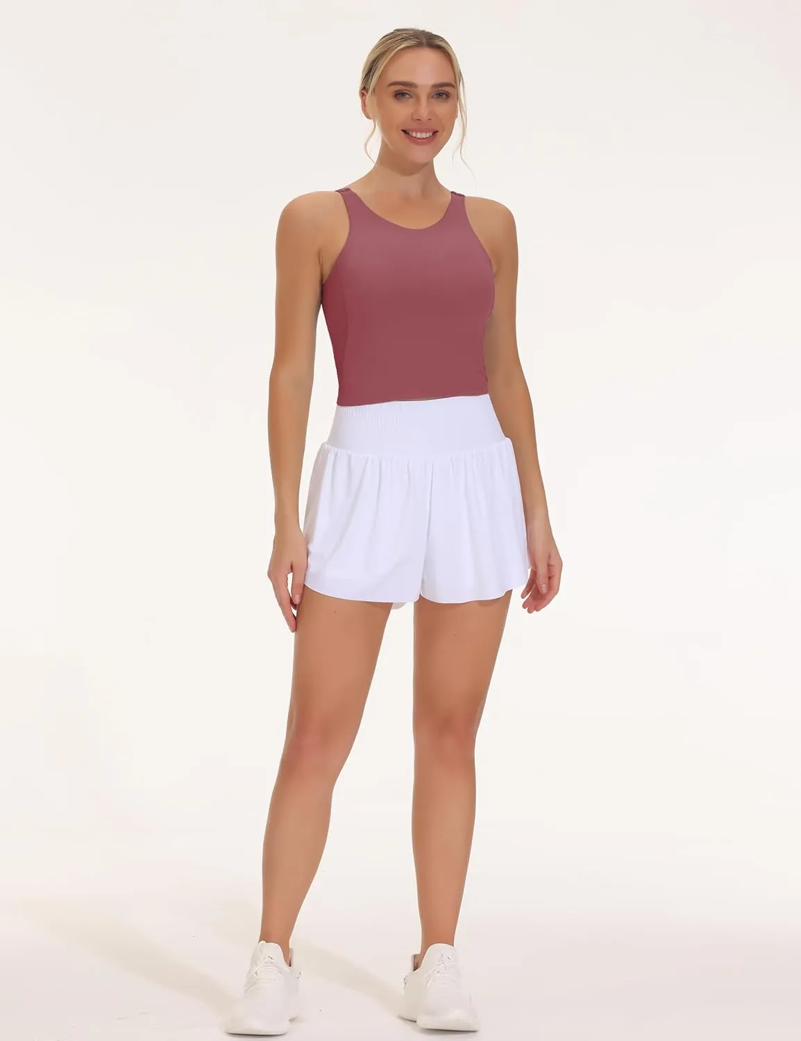 THE GYM PEOPLE Women's Sports Bra Sleeveless Workout Tank Tops Running Yoga Cropped Tops with Removable Padded