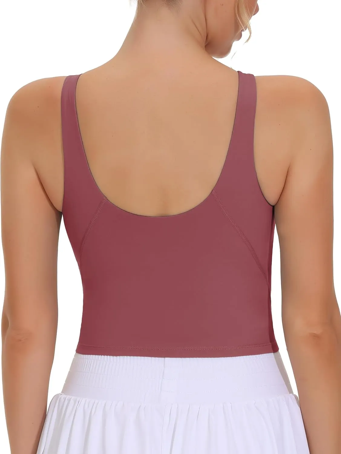 THE GYM PEOPLE Women's Sports Bra Sleeveless Workout Tank Tops Running Yoga Cropped Tops with Removable Padded