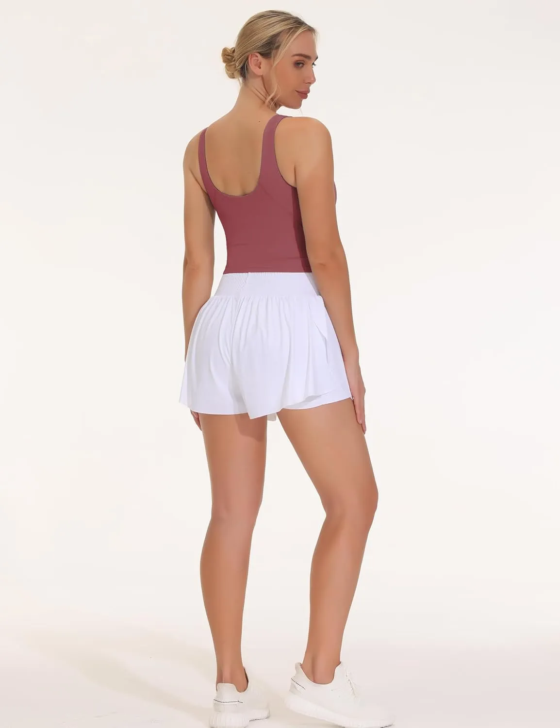 THE GYM PEOPLE Women's Sports Bra Sleeveless Workout Tank Tops Running Yoga Cropped Tops with Removable Padded