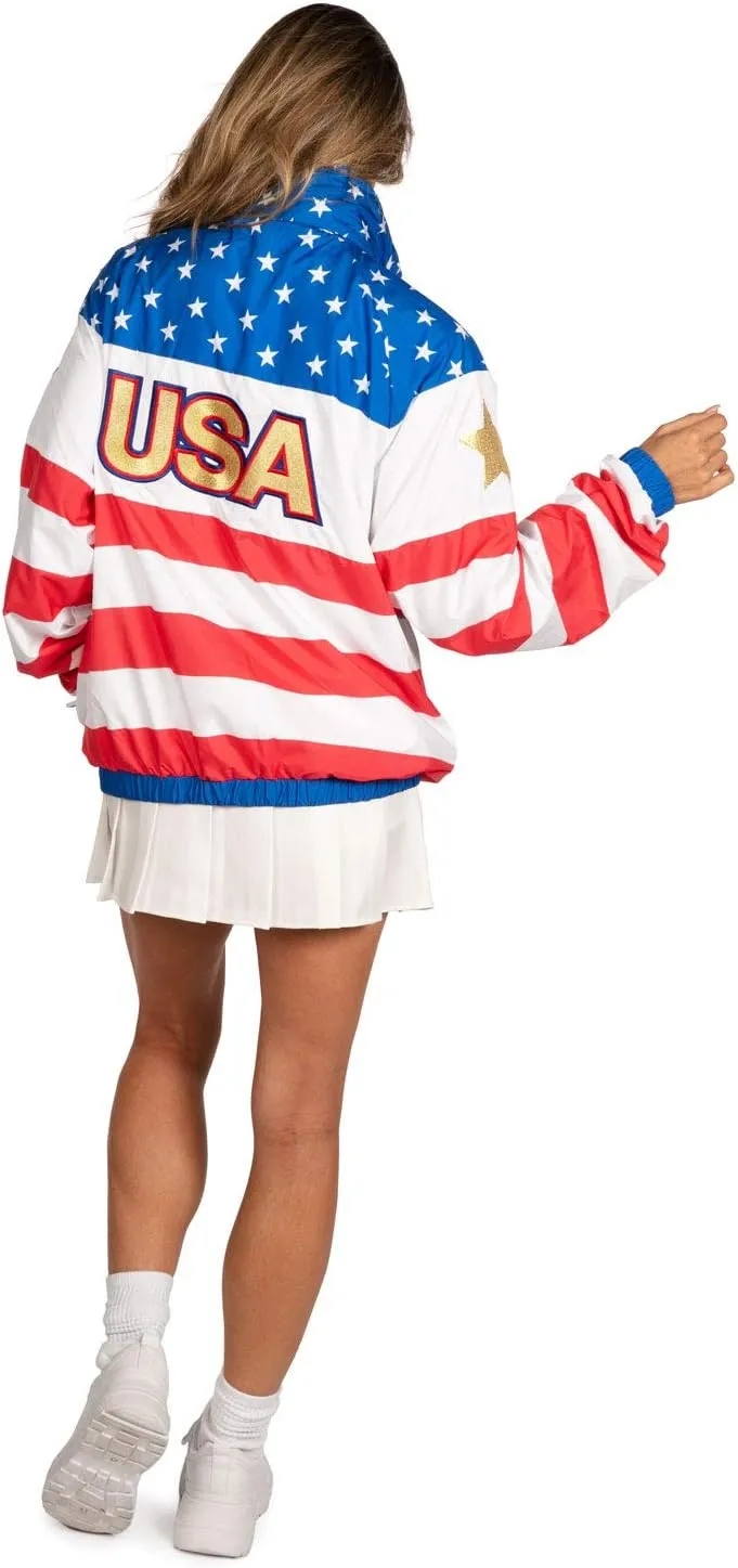 Tipsy Elves Windbreaker Jackets - Retro 80s & 90's Hooded Windbreaker Jacket