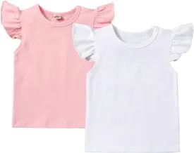 Toddler Kids Baby Girl Outfits Princess Vest Long Sleeve Shirt Top
