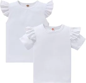 Toddler Kids Baby Girl Outfits Princess Vest Long Sleeve Shirt Top