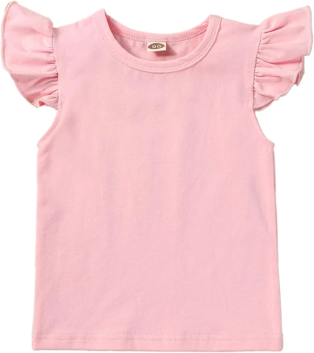 Toddler Kids Baby Girl Outfits Princess Vest Long Sleeve Shirt Top