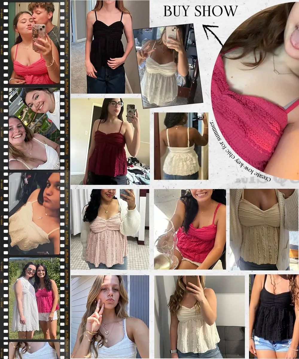 Womens Summer Spaghetti Strap Sexy Lace Trim Peplum Tank Top Backless Going Out Crop Tops for Women