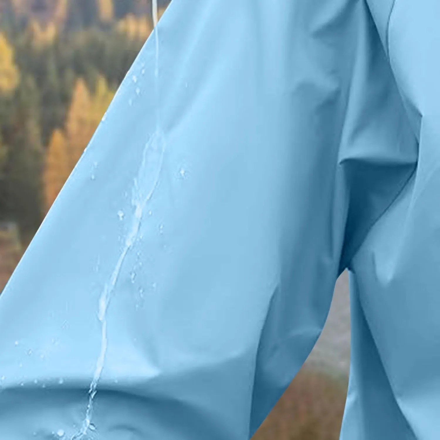 XUNRYAN Rain Jackets for Women Hooded Waterproof Packable Windbreaker Fall Outfits Sports Coat Outdoor Hiking Travel Jacket