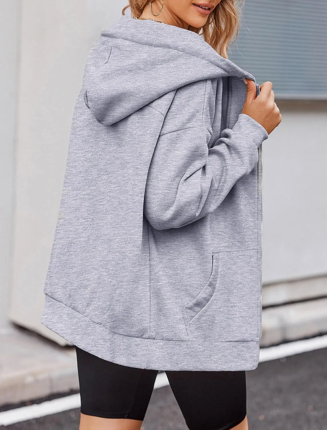 Zeagoo Women's Oversized Zip Up Hoodies Fleece Jacket Casual 2025 Fall Winter Sweatshirts Y2K Hoodies
